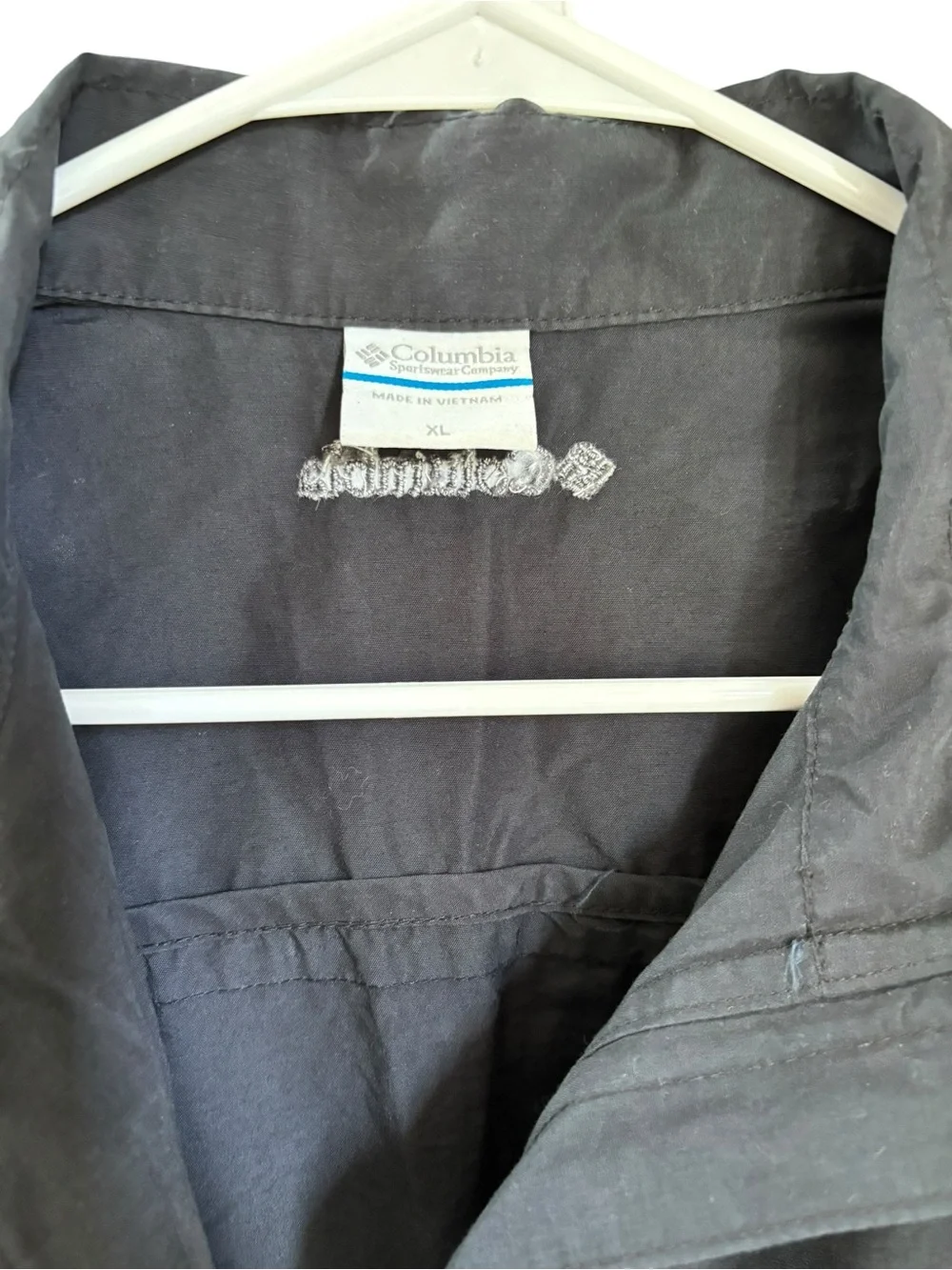 Columbia Women's Black Lightweight Cotton/Nylon Active Zip Up Vest Size XL